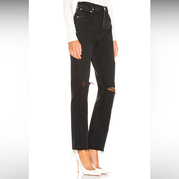 Agolde Cherie High Rise Straight in Distortion - Picture 2 of 9